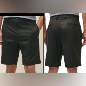 Brooks Brothers Mens W38 / 9" Stretch Waist Black Advantage Office Chino Short